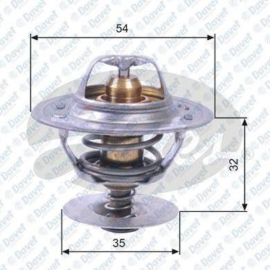 GATES TH11287G1 Termostat A3 A4 A6bora Caddy 2 Golf Jetta 2 Passat Polo T4 T5 Octavia Cordoba Ibiza Fabia Felica